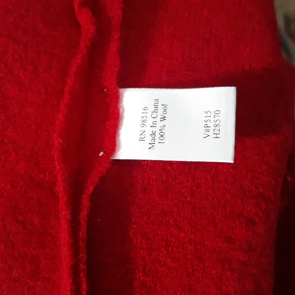 Coldwater Creek red wool zipper vest. Medium - Picture 3 of 7